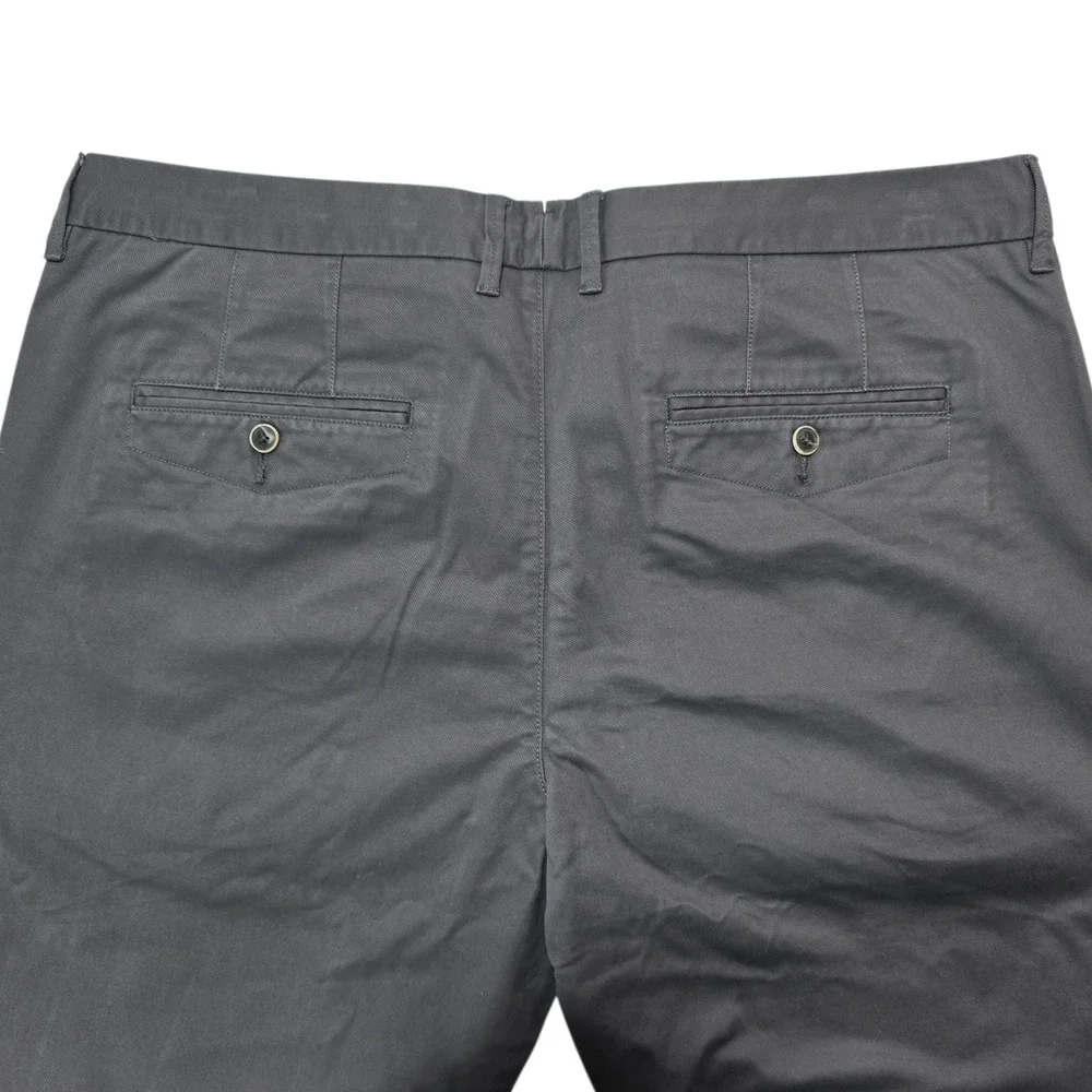 Perk Chino Pants‎ 40/32 Charcoal Grey Cotton Stretch Slim Fit Feel Good Chinos